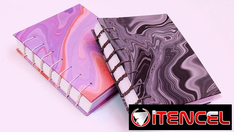 Agendas artesanales marmoleadas