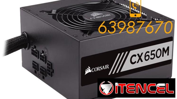 Fuente CORSAIR CX650M, 650W/54A, Semi modular, NUEVA en caja