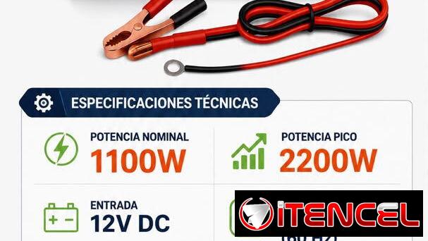 Inversor de Corriente DC-AC (Modelo Q7) ($110)