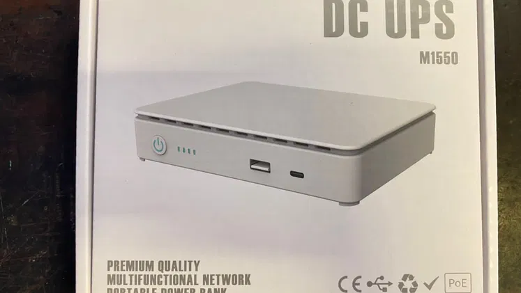🚧 MINI UPS M1550 PARA ROUTER MODEM CÁMARAS Y E1UIPOS DE RED 🚧