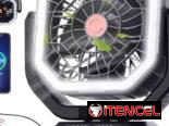 Ventilador-powerbank + lámpara F10