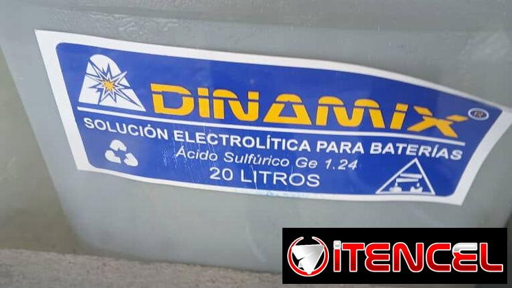 Ácido/ solución electrolitica $1200 L para baterías al 1.24% de fábrica. Traer envase anticorrosivo. Plaza. Al WhatsApp