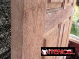 Puerta importada de madera preciosa nueva original , robusta y maciza
