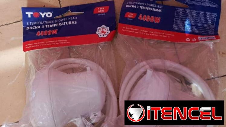 Duchas electricas marca Toyo de 3 temperaturas