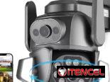 Doble camara de seguridad con alarma e inteligencia artificial