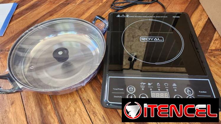 Cocina de Inducción Royal 1200w de 1 hornilla con cazuela * Precio 35 USD *