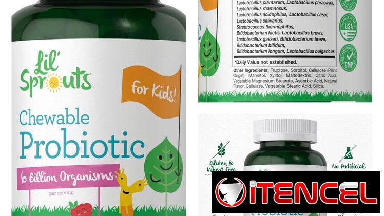 Probioticos para niños, 200 tabletas masticables
