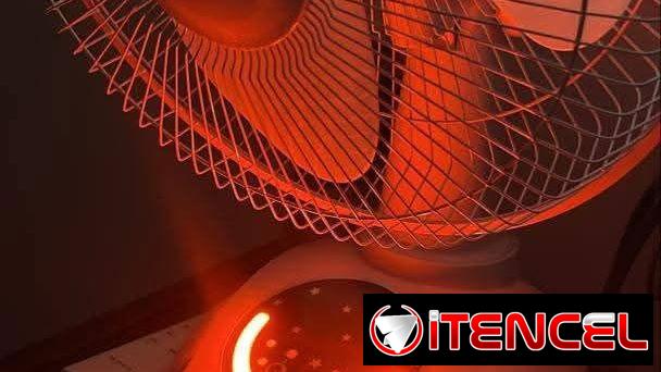 🟩Ventilador recargable con potente panel solar🟩