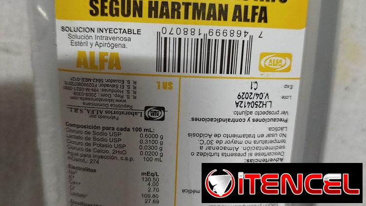 RINGER LACTATO, MANITOL 20%