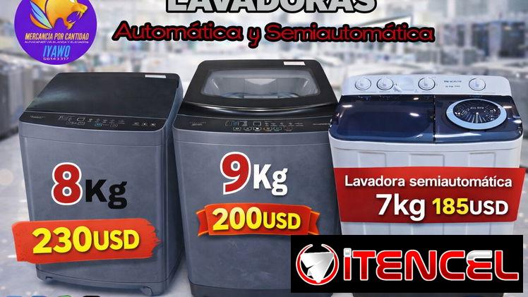 Lavadora semiautomática y automática