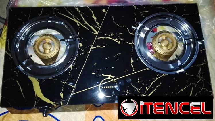 ⭐️COCINA DE GAS RUDENKOV 2 HORNILLAS VIDRIO TEMPLADO⭐️