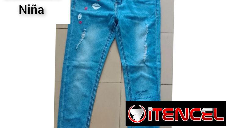 Pantalón de niña elastizado talla 9-10