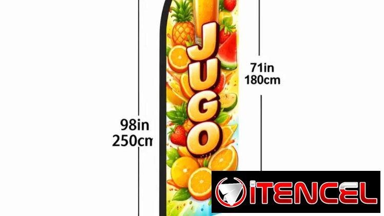 Banderola indicativo de expendio de jugos