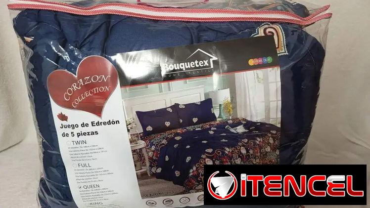 Juego de Edredón 5 piezas tamaño Queen (CV)