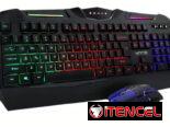 Combo Gamer Unno Tekno Brave BRV82 Teclado y Mouse Retroiluminados Anti-Ghosting DPI Ajustable Cable Trenzado