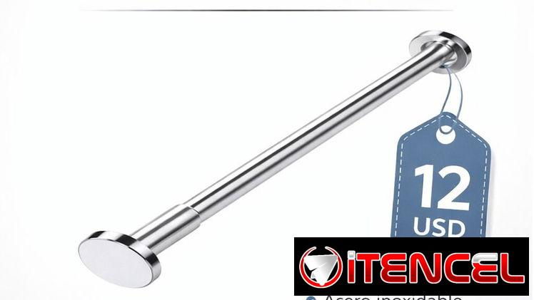 BARRA AJUSTABLE PARA CORTINA DE BAÑO