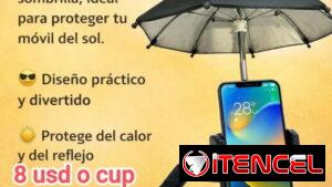 ACEPTO CUP ⭕❌❌⭕__ Soporte Celular Moto Bicicleta Con Sombrilla .. __ ⭕❌❌⭕ 5-921-5773