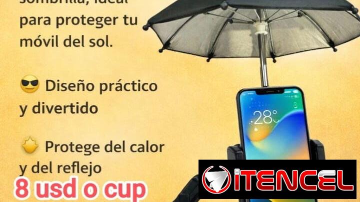 ACEPTO CUP ⊂⁠(⁠◉⁠‿⁠◉⁠)⁠つ__📱☂️soporte para celular con sombrilla! ☂️📱 _+53-54699682__¡Haz tus viajes más cómodos