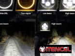 Pantallas led 7 pulgadas para auto ojo de ángel. Focos delanteros. Faros delanteros. Luces led blancas.