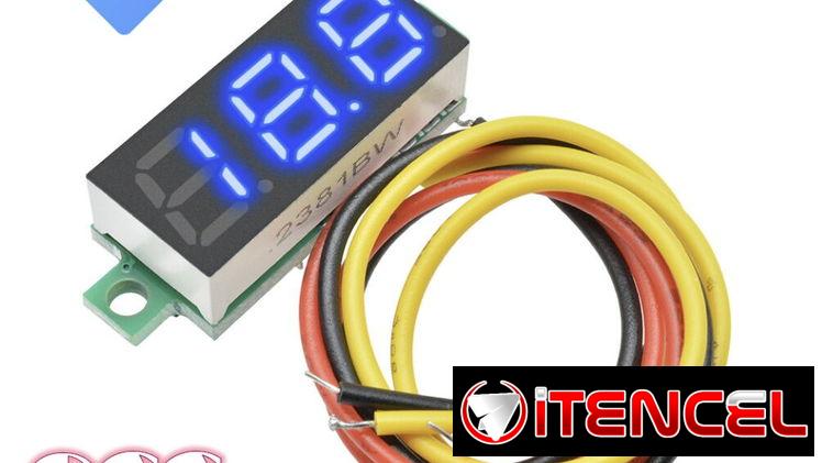 VOLTIMETRO PEQUEÑO PARA MEDIR LA CARGA DE LA MOTO ELECTRICA