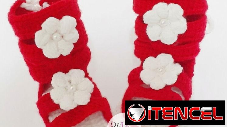 Zapaticos tejidos para bebé