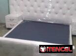 Cama tapizada con colchon