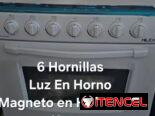 Cocina de Gas Con Horno 6 Hornillas. Domicilio Gratis en La Hanana