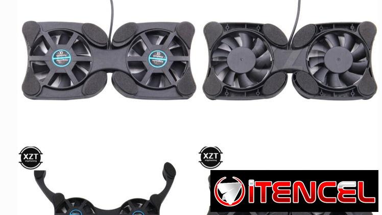 Base refrescadora para laptop tipo pulpo con 2 fanes