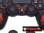 Funda protectora de silicona con agarre antideslizante para PS4