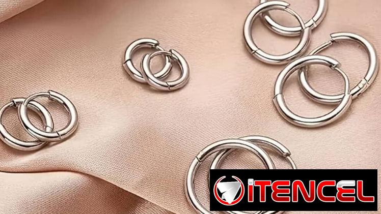 Joyas de acero quirúrgico plateado y dorado. El oro moderno más duradero y con más brillo