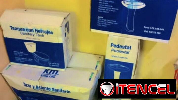 Taza y tanque tapa plástica blanca