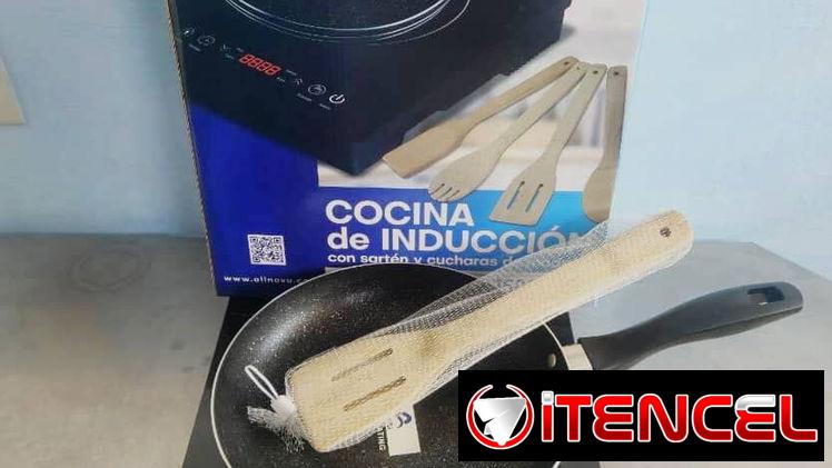 Cocina Inducción All Novu 1500W + Sartén + Cucharas Madera + ENVIO GRATIS🔥