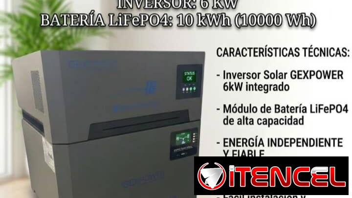 Kit solar GEXPOWER de 6 kw