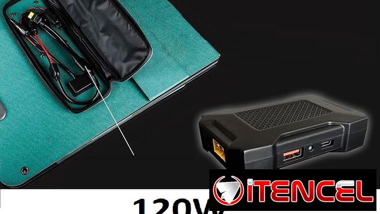 PANELES SOLAR  PORTATIL 120 WATT PARA CARGAR ESTACION DE ENERGIA COMO  ECOFLOW Y MAS