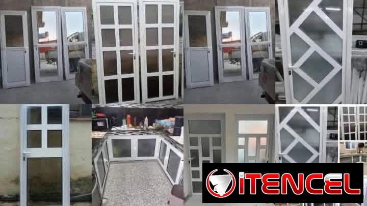 Puertas,  ventanas  , portones , bajo maceta de aluminio