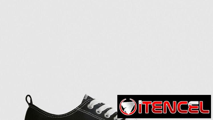 Tenis urbanos de lona corte bajo en negro y blanco, NUEVOS!!!