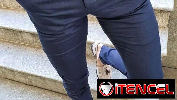 Pantalon azul de vestir para hombre, pantalon negro …Ropa elegante para hombres