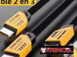 Cable USB de 3 terminales carga rápida