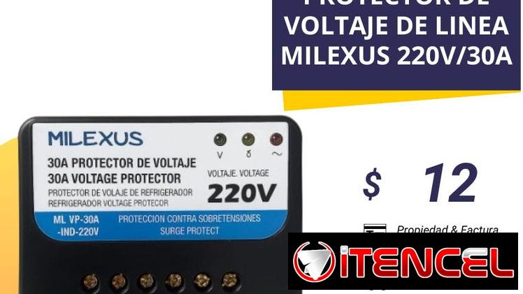 Protector de voltaje 220V y 110 V marca Milexus( de espiga y de línea)