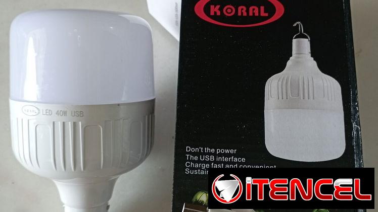 Bombillos recargables de 30 y 40 watts