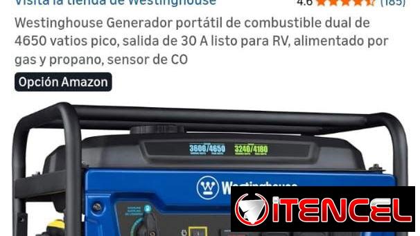 Plantas eléctrica y de gas 4650 w