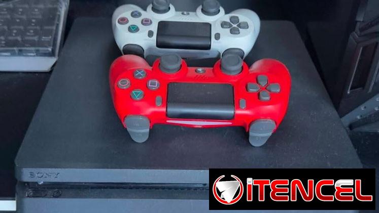 VENDO CONSOLA PS4 SLIM PIRATEADO LLENO DE JUEGOS Y DOS MANDOS LLAMA O ESCRIBE