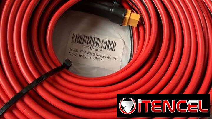 CABLE EXTENSION PARA PANEL SOLAR DE 15 METROS  DE LAS ECOFLOW