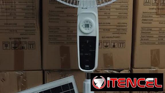 Ventiladores Recargables con Panel Solar