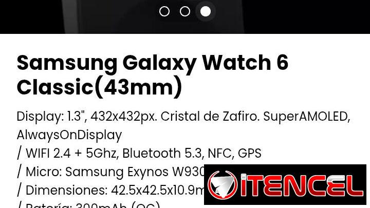 Samsung Galaxy Watch 6. Nuevo con garantía