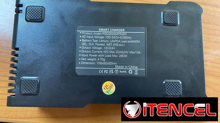 ⚡ CARGADOR ⚡ DE BATERÍA 12V/24V-20A Q7-LBC-20A. MENSAJERÍA VON FACTURA Y GARANTÍA. TL 54833699