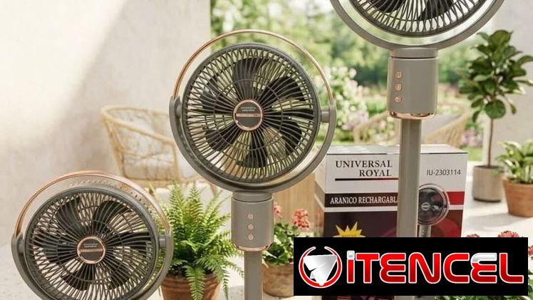 🌬️ Ventilador Recargable Universal Royal 3 en 1 – 12 000 mAh 🌬️