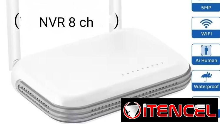 NVR grabador 8 canales inalámbrico alta resolución