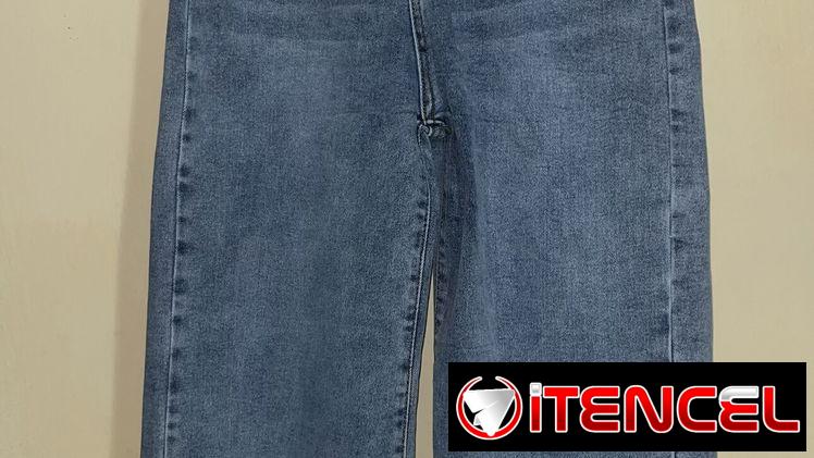 Pantalones de mezclilla para mujer , tela elastizada y gruesa