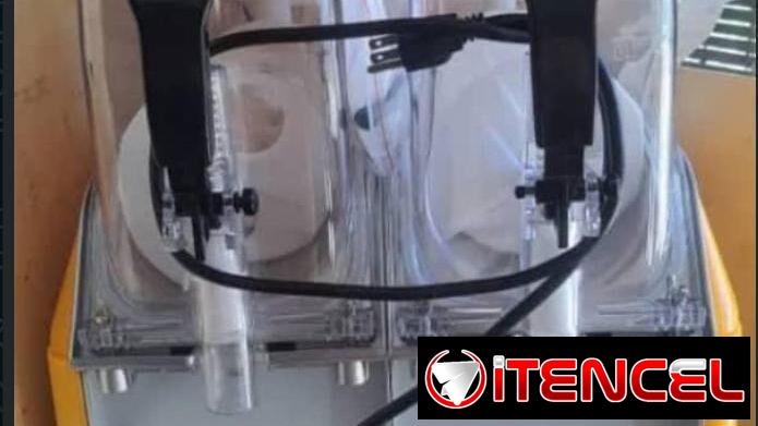 Juguera frapeadora de 2 tanques de 12 litros cada uno nueva en caja  Precio: 2850 usd  Escribe ya al 55148274 WhatsApp